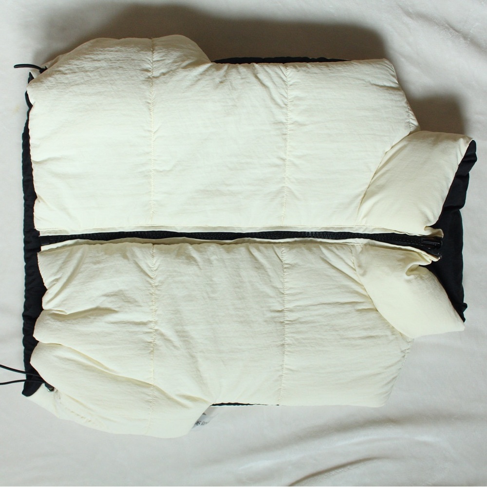 AS Revival Reversible Vest in Cream and Black